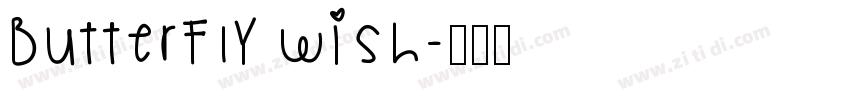Butterfly Wish字体转换